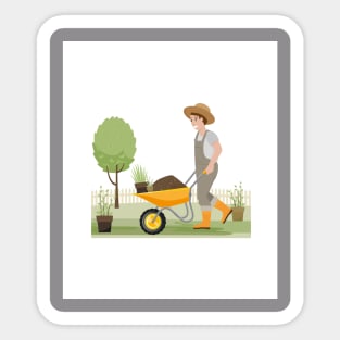 Gardening Sticker